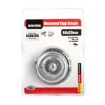 Ruwag Mounted Cup Brush 60 X 20mm for Drills and Die Grinders   Premium Wire Brush from Ruwag