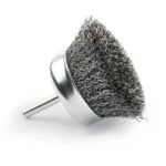 Ruwag Mounted Cup Brush 60 X 20mm for Drills and Die Grinders   Premium Wire Brush from Ruwag