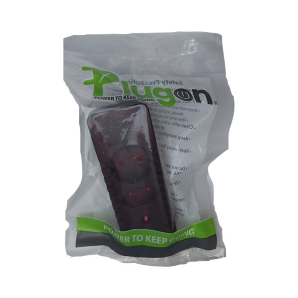 admin-ajax 3 | Securadeal Plastic Bag Packaging for a Plugon Energy Device a Black Handheld Unit with Red Indicator Lights Inside Featuring Green Plugon Branding and power to Keep Going Band