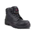 Voyager Black 5 | Securadeal Black Protective Work Boot with Lace up Front Padded Ankle and Rugged Tread Sole Branded Wright
