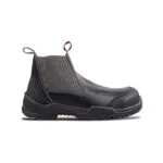 Wright-Dealer Chelsea 3 | Securadeal Black Ankle high Work Boot with Elastic Side Panels and Pull Tabs Featuring a Rugged Slip resistant Sole wright