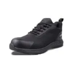 Wright-Glide Sneaker 2 | Securadeal Black Athletic Sneaker with Lace up Closure Textured Upper and Thick Dotted Sole Accentsa Sleek Training Shoe Option