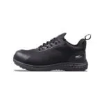Wright-Glide Sneaker 3 | Securadeal Black Athletic Sneaker with a Textured Sole Lace up Closure and a Heel Pull Tab
