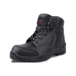 Wright-Hammer-Metaguard 3 | Securadeal Black Safetywork Boot with Padded Ankle Steel Toe Area and Rugged Tread Outsole