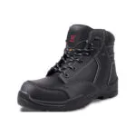 Wright-Hammer-Metaguard 3 | Securadeal Black Safetywork Boot with Padded Ankle Steel Toe Area and Rugged Tread Outsole