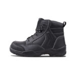 Wright-Hammer-Metaguard 6 | Securadeal Black Work Boot with Padded Collar Reinforced Toe and Rugged Tread Sole for Durability