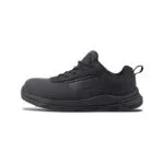 Black Athletic Sneaker with a Breathable Mesh Upper Laces and a Thick Cushioned Sole