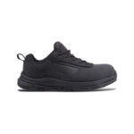 Wright-PU Tek Sneaker 4 | Securadeal Black Running Shoe with Dotted Mesh Upper and a Large V shaped Side Panel