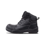 Wright-Sierra Black 3 | Securadeal Black Rugged Safety Boot with Padded Ankle Laces and Heavy Tread Outsole