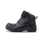 Wright-Sierra Black 3 | Securadeal Black Rugged Safety Boot with Padded Ankle Laces and Heavy Tread Outsole