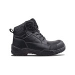 Wright-Sierra Black 4 | Securadeal Black Safety Boot with Rugged Sole and Padded Ankle Wright Brand