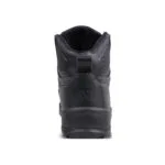 Wright-Sierra Black 6 | Securadeal Back View of a Black Leather Work Boot with a Pull Tab and Padded Collar