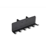 1 | Securadeal Black Metal Wall mounted Hook Rack with Six Downward facing Hooks for Organizing Tools or Accessories