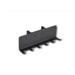 1 | Securadeal Black Metal Wall mounted Hook Rack with Six Downward facing Hooks for Organizing Tools or Accessories