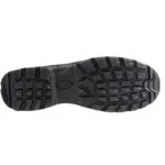 2 | Securadeal Black Rubber Shoe Sole with Deep Lug Tread Pattern Likely for Traction on Outdoor Surfaces at an Angle View