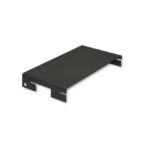 3 | Securadeal Black Metal Under desk Mounting Shelf with Side Brackets and a Flat Platform keyboard Tray Support