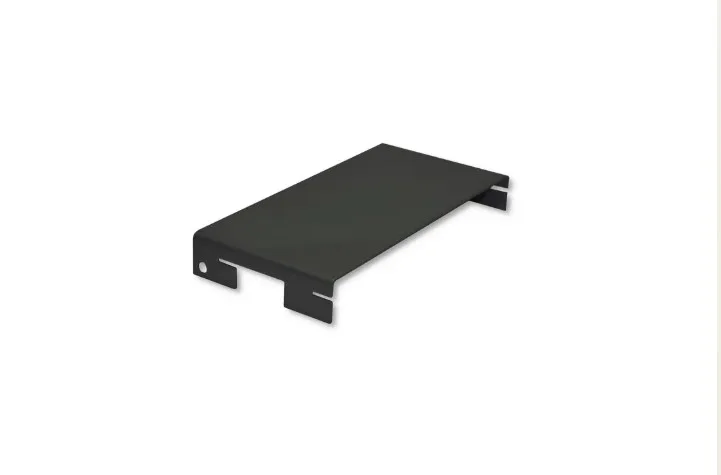 3 | Securadeal Black Metal Under desk Mounting Shelf with Side Brackets and a Flat Platform keyboard Tray Support