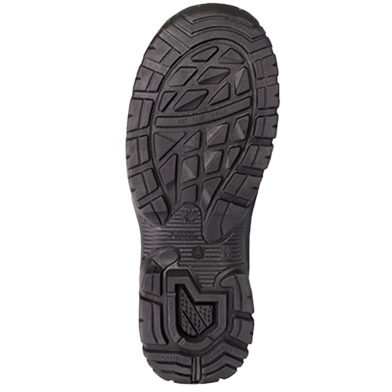 4 | Securadeal Black Rugged Rubber Shoe Sole with Deep Tread and Multidirectional Lugs for Traction