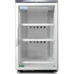HD580F-Front | Securadeal Glassdoor Commercial Refrigerator with Three Adjustable Shelves and Digital Temperature Display at the Base