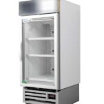 HD580F-Right-600x843 | Securadeal Tall Commercial Display Fridge with Glass Door and Three Adjustable Shelves Empty Inside