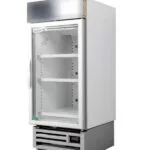 HD580F-Right-600x843 | Securadeal Tall Commercial Display Fridge with Glass Door and Three Adjustable Shelves Empty Inside