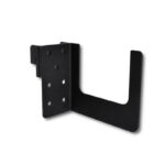 Q | Securadeal Black Metal L shaped Mounting Bracket with Multiple Screw Holes for Wall Installation