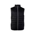 S10281 | Securadeal Black Quilted Puffer Vest with a Full Front Zipper and Stand up Collar
