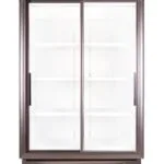 SD1140-Frontpsd | Securadeal Double door Glass front Display Refrigerator with White Interior Shelves and Bottom Vented Base Likely a Commercial Merchandiser