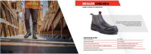 Screenshot 2026-05-06 084629 | Securadeal Industrial worker in safety gear walking through a warehouse; adjacent Chelsea safety boot product ad.