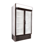 Staycold_Products-05-2 | Securadeal Angled Double door Glass front Commercial Refrigerator with stay Cold Label on Top Rail