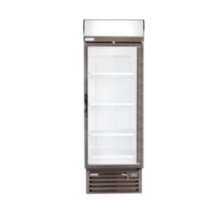 Staycold_Products-09-2-600x600 | Securadeal Tall Glass door Merchandiser Refrigerator with Empty White Shelves and Vented Base at the Bottom