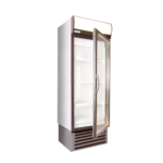 Staycold_Products-10-1 | Securadeal Tall Glass door Display Fridge with Dark Brown Trim and Illuminated Interior Shelves