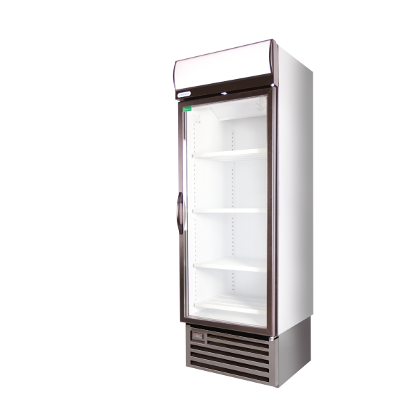 Staycold_Products-18-600x600 | Securadeal Tall Upright Display Refrigerator with Glass Door Four White Shelves and a Vented Base empty