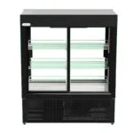 Untitled-1 | Securadeal Double door Glass front Refrigerated Display Case with Multiple Wire Shelves for Chilled Items in a Store