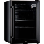 Untitled-1 | Securadeal Black Mini Wine Cooler with Open Door and Three Wire Shelves Inside
