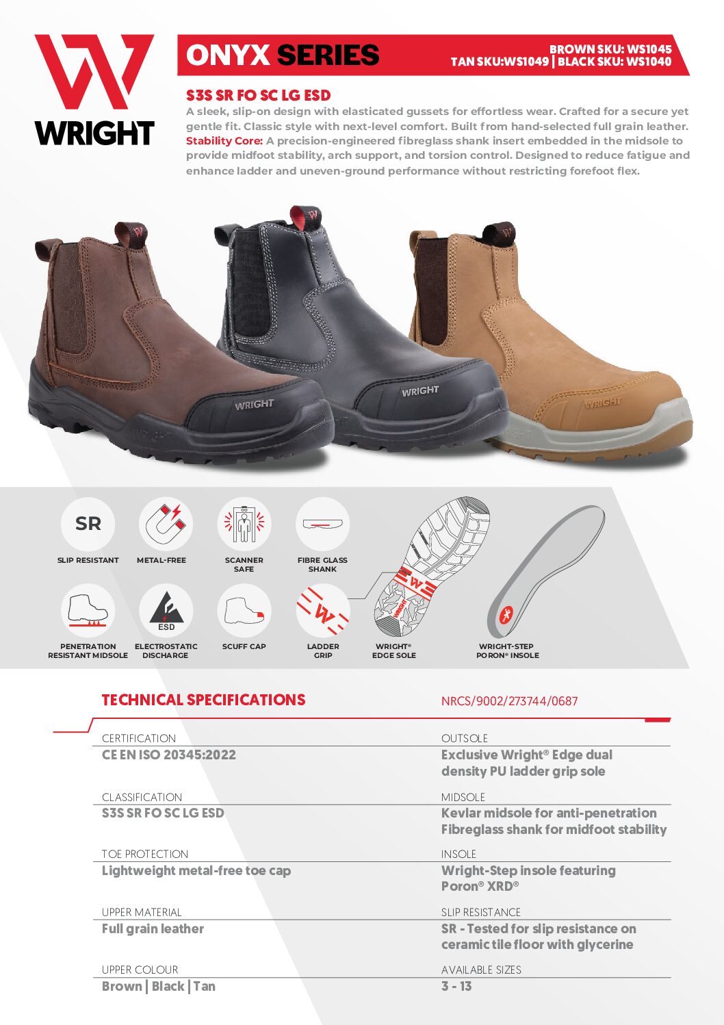 Wright-Onyx-Spec Sheet | Securadeal