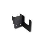 r | Securadeal Black Metal Mounting Bracket with an L shaped Design and Several Screw Holes for Secure Installation