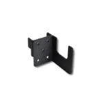 r | Securadeal Black Metal Mounting Bracket with an L shaped Design and Several Screw Holes for Secure Installation