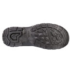 2 | Securadeal Outsole of a Black Hikingshoe with Rugged Multidirectional Tread for Grip on Uneven Terrain