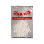 CH0062 | Securadeal Bag of Rigger Tile Spacers with White Plastic Spacers Inside Packaging Shows Red Rigger Logo and Slogan one Brand Every Solution