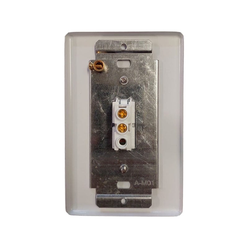 E11325 - 3 | Securadeal Electrical Wall Switch Mounting Plate with Metal Strap and White Terminal Block for Wiring Connections