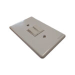 E11326 - 2 | Securadeal White Dual Rocker Switch Plate with Two Small Toggles and Two Screw Holes wall mounted Light Switch