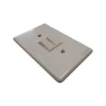 White Dual Rocker Switch Plate with Two Small Toggles and Two Screw Holes wall mounted Light Switch