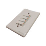 Four gang White Wall Switch Plate with Four Toggle Switches redis​son Branding