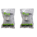 admin-ajax 1 | Securadeal Two White Usb Wall Chargers in Clear Plastic Packaging with Green plug On Branding Shown Side by Side