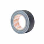 Roll of Black Adhesive Tape on a White Background