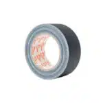Roll of Black Adhesive Tape on a White Background