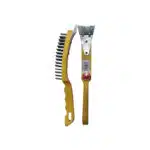 B10216 | Securadeal Yellow Two in one Car Snow Brush with a Bristle Cleaning Head on One Side and an Integrated Ice Scraper on the Other End