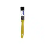 B40463 | Securadeal Yellow handled Paintbrush with Black Bristles and Powr Brand Label flat Brush to Apply Paint on Surfaces