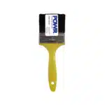 B40466 | Securadeal Yellow handled Flat Paintbrush with Black Bristles and Metal Ferrule